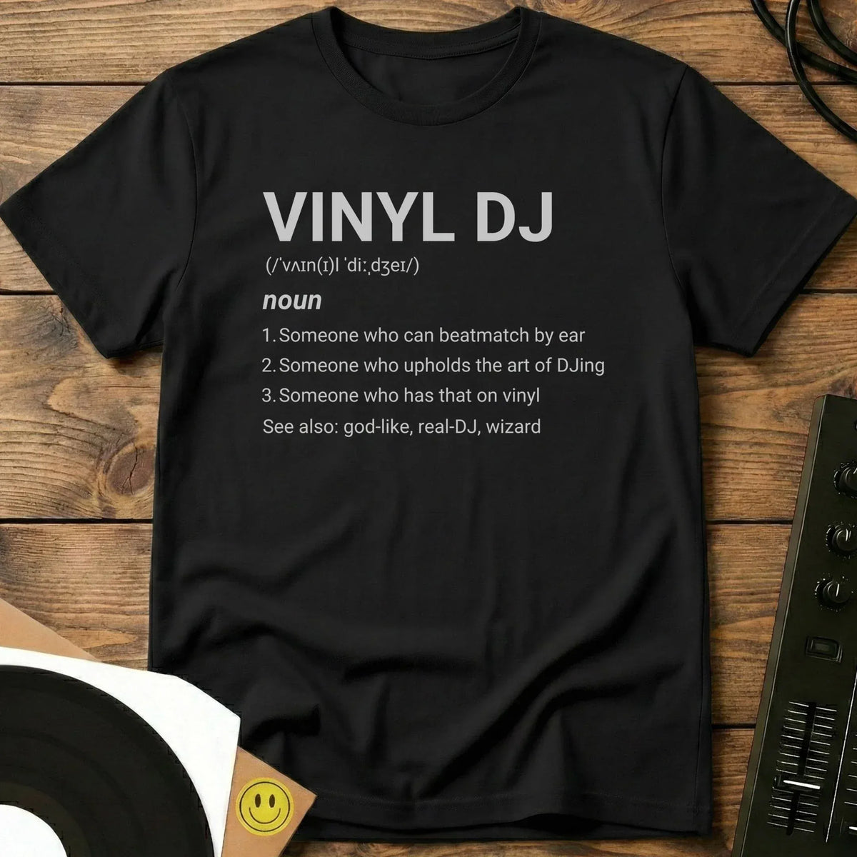 Vinyl DJ Definition T-Shirt Black / S Vinyl DJ Definition T-Shirt