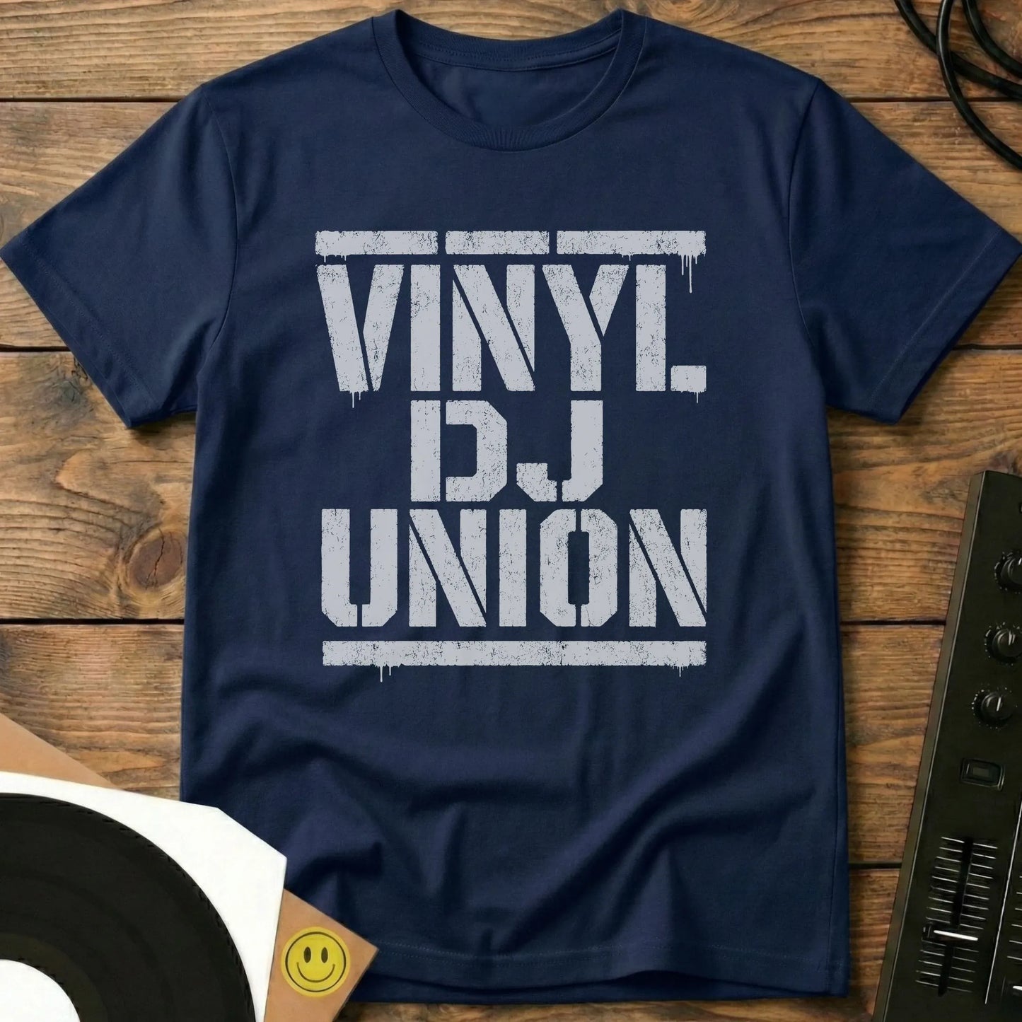 Vinyl DJ Union T-Shirt Navy / S Vinyl DJ Union T-Shirt