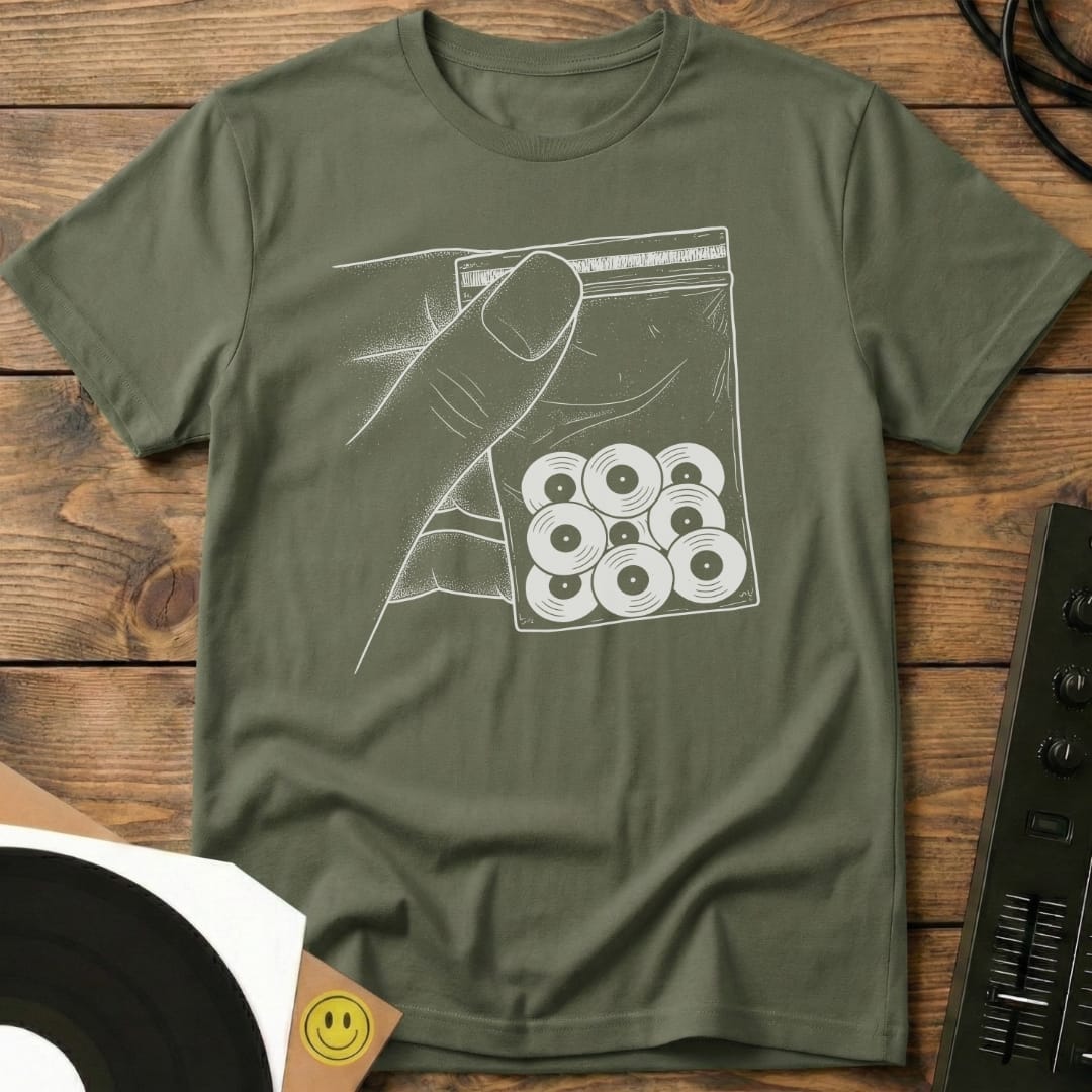 Vinyl Drops T-Shirt Military Green / S Vinyl Drops T-Shirt