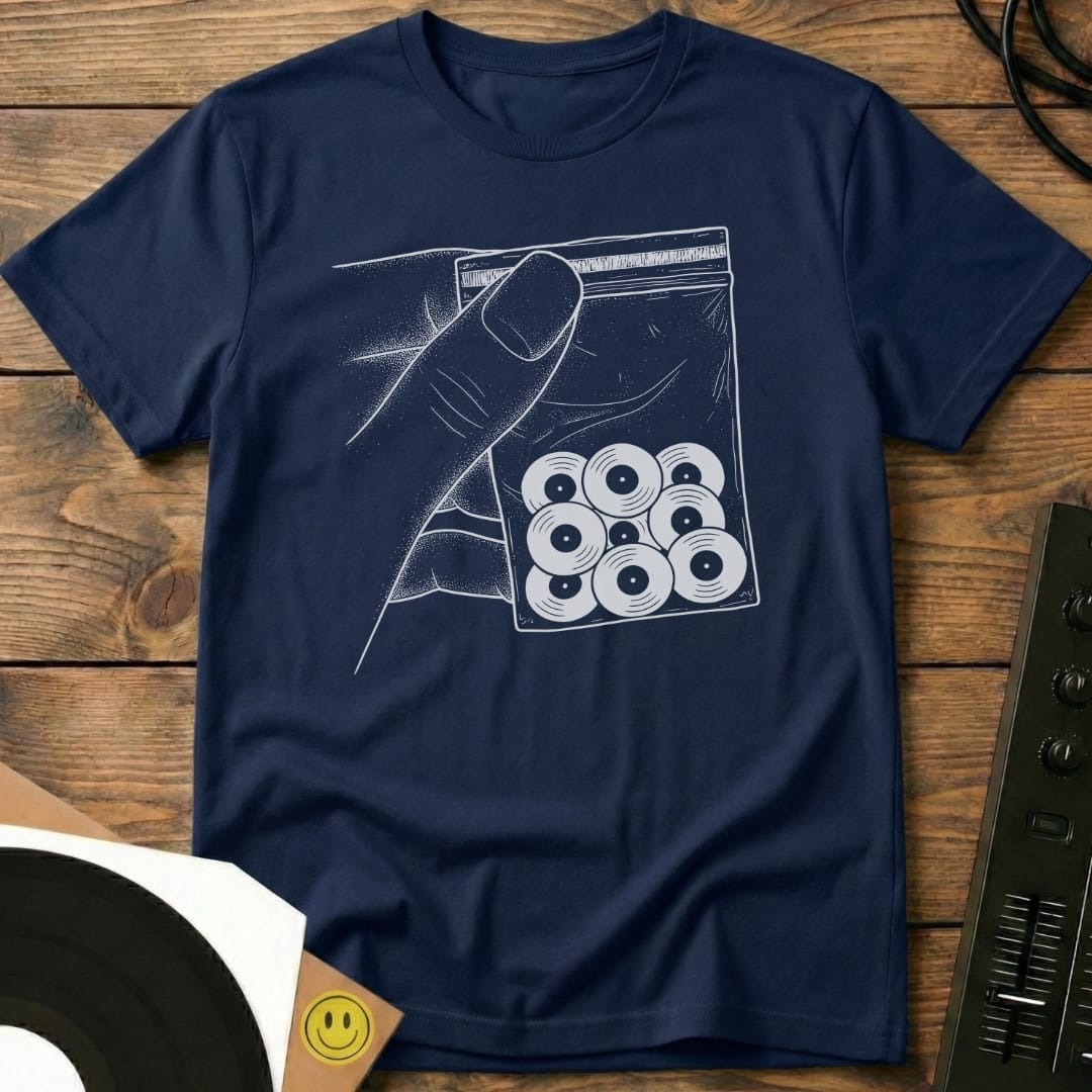 Vinyl Drops T-Shirt Navy / S Vinyl Drops T-Shirt