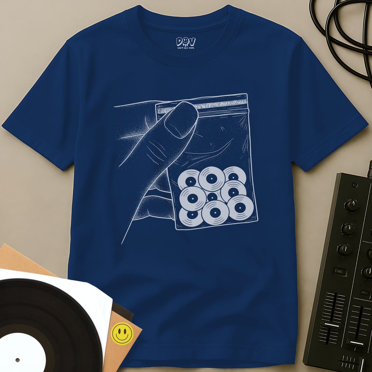 Vinyl Drops T-Shirt Royal / S Vinyl Drops T-Shirt