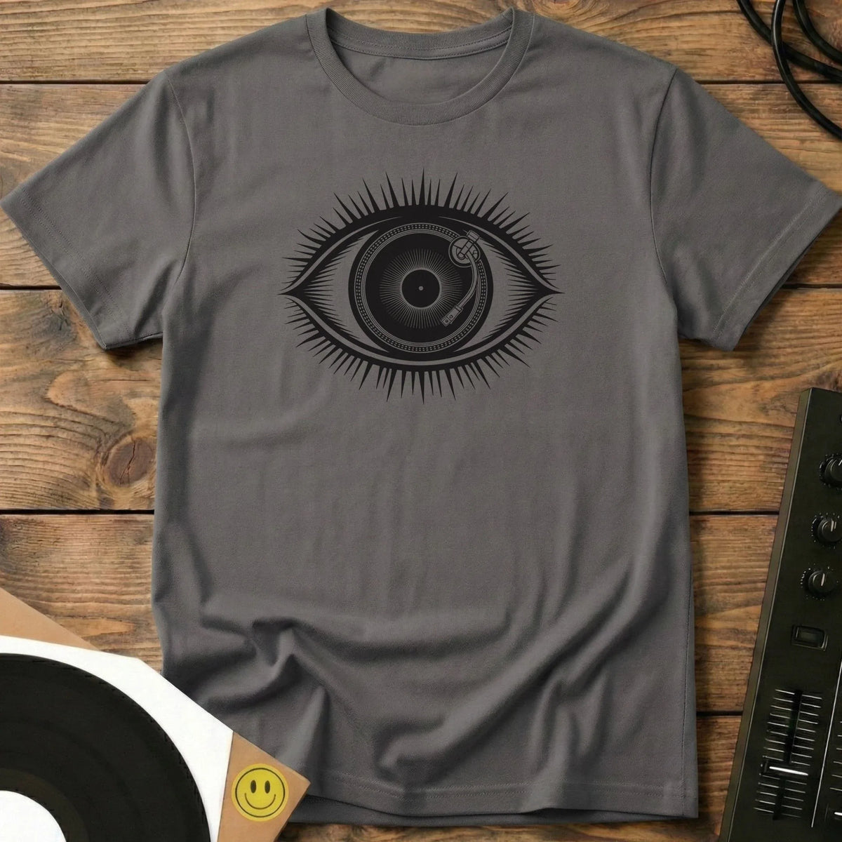 Vinyl Eye T-Shirt Charcoal / S Vinyl Eye T-Shirt