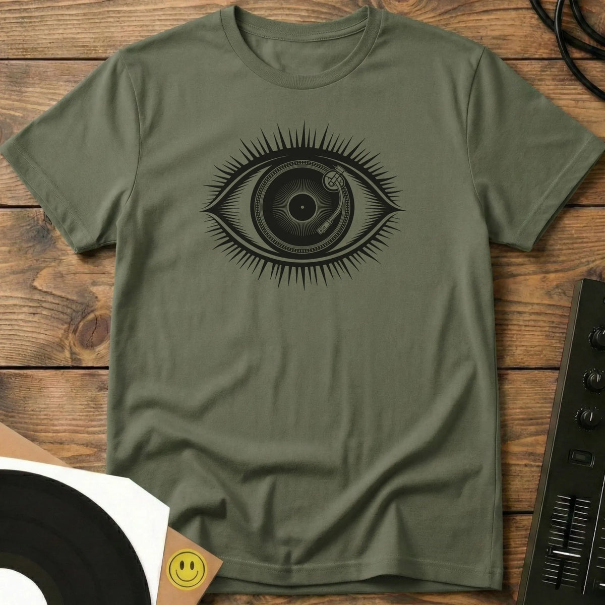 Vinyl Eye T-Shirt Military Green / S Vinyl Eye T-Shirt