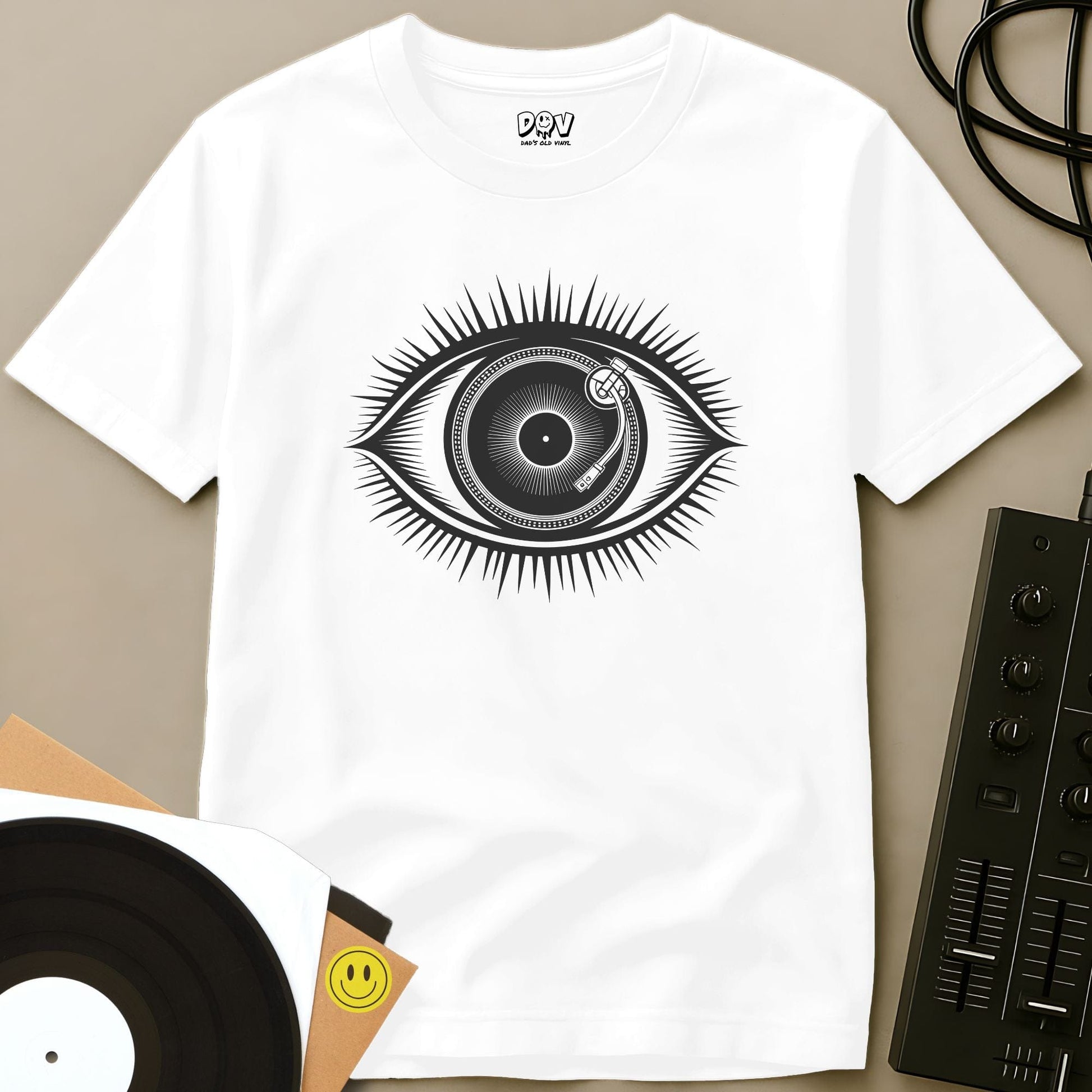 Vinyl Eye T-Shirt White / S Vinyl Eye T-Shirt