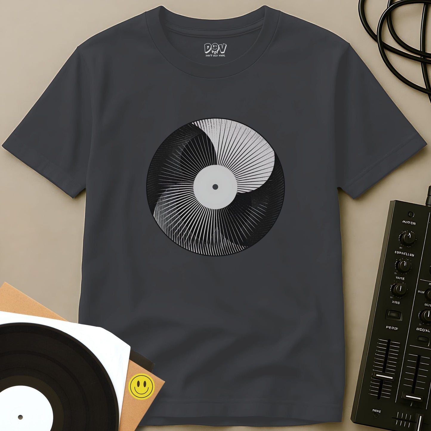 Vinyl Fan T-Shirt Charcoal / S Vinyl Fan T-Shirt