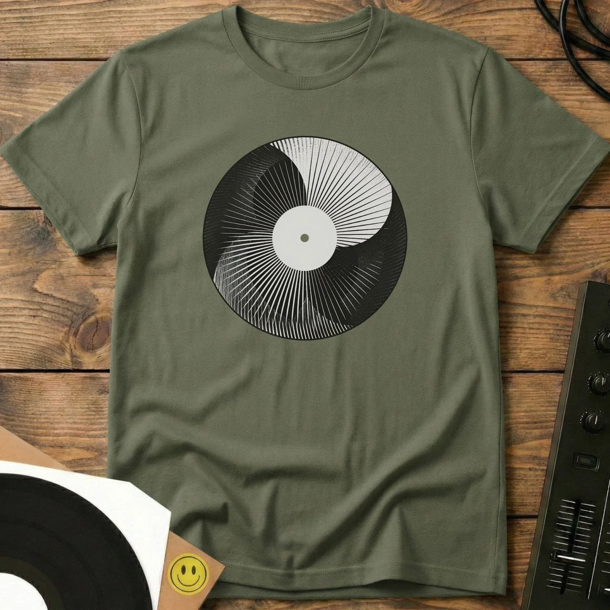Vinyl Fan T-Shirt Military Green / S Vinyl Fan T-Shirt