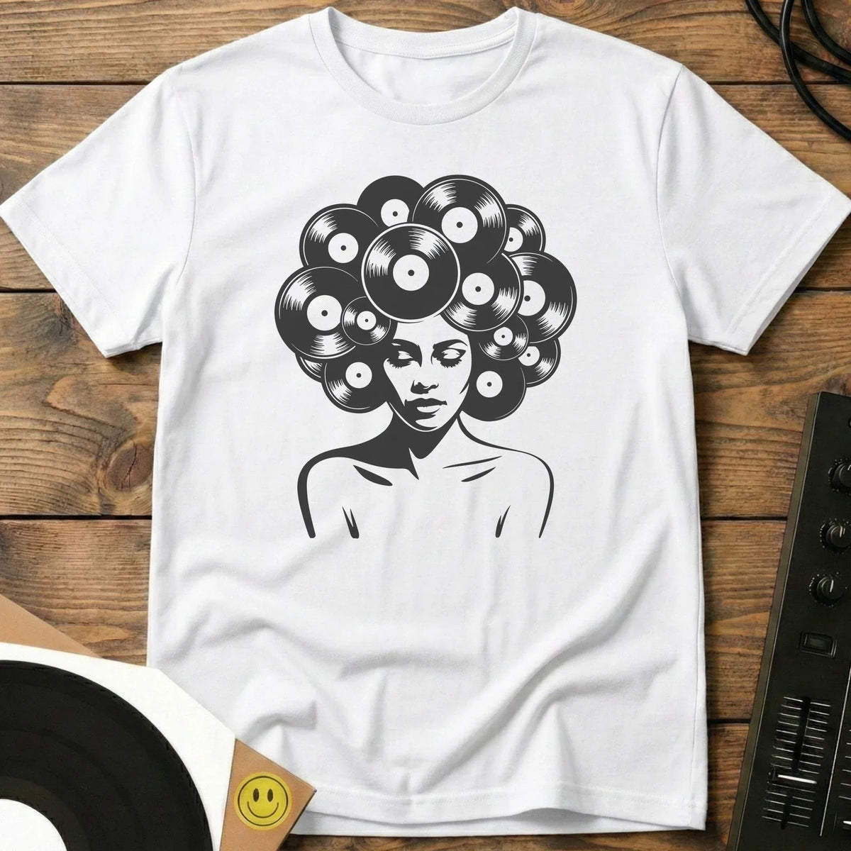 Vinyl Fro T-Shirt White / S Vinyl Fro T-Shirt