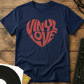 Vinyl Heart T-Shirt Navy / S Vinyl Heart T-Shirt