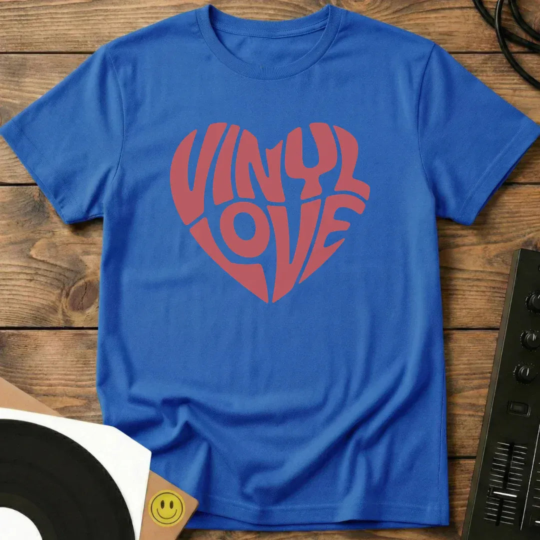 Vinyl Heart T-Shirt Royal / S Vinyl Heart T-Shirt