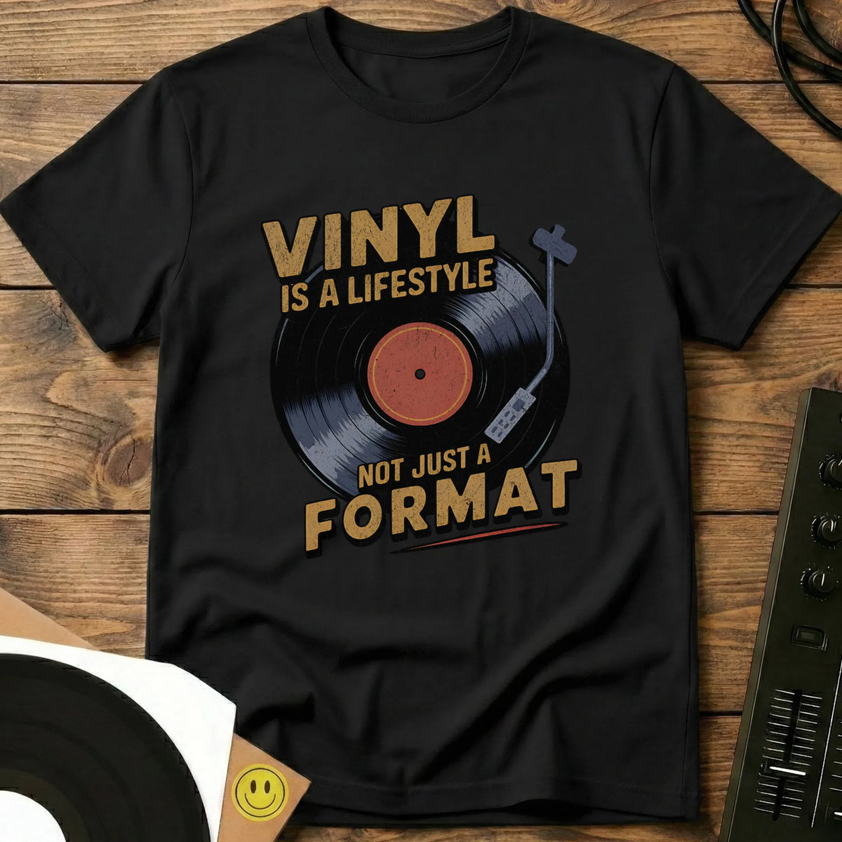 Vinyl Is A Lifestyle T-Shirt Black / S Vinyl Is A Lifestyle T-Shirt