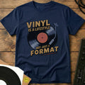 Vinyl Is A Lifestyle T-Shirt Navy / S Vinyl Is A Lifestyle T-Shirt