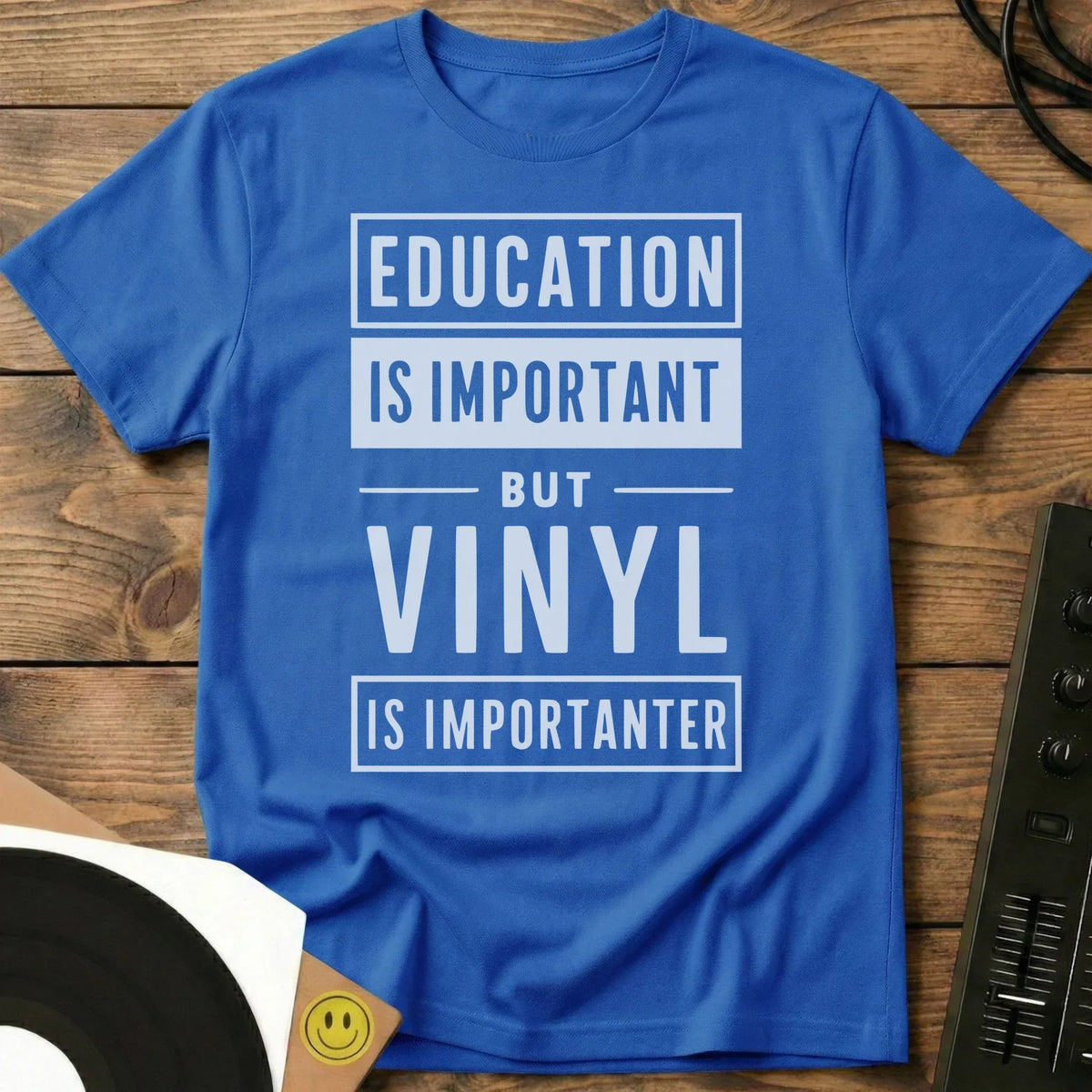 Vinyl Is Importanter T-Shirt Royal / S Vinyl Is Importanter T-Shirt