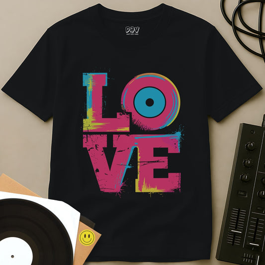 Vinyl Is Love T-Shirt Black / S Vinyl Is Love T-Shirt