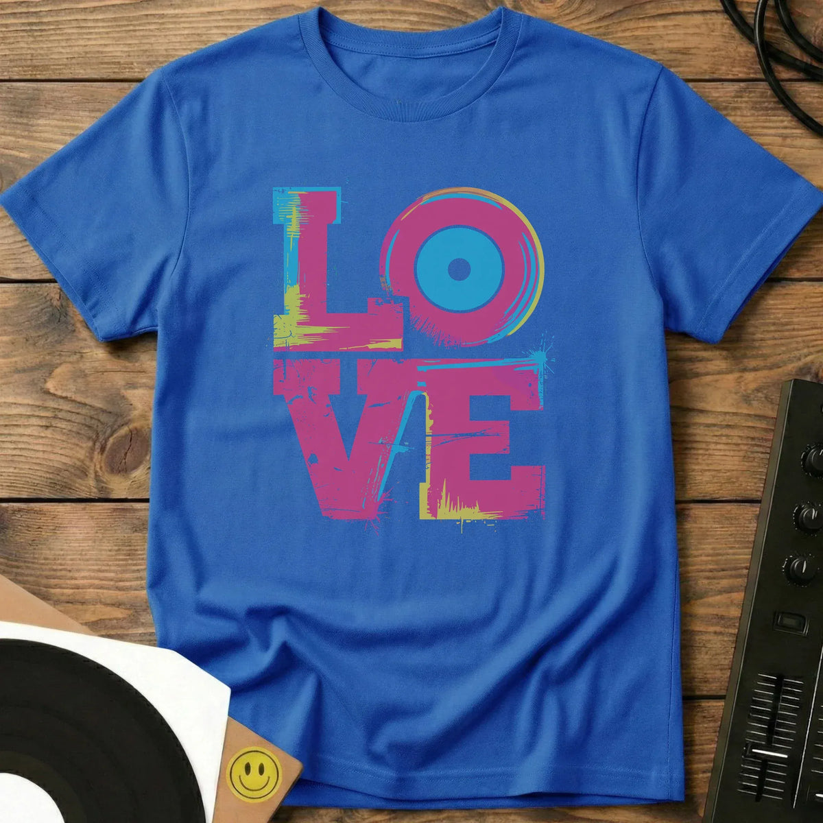 Vinyl Is Love T-Shirt Royal / S Vinyl Is Love T-Shirt