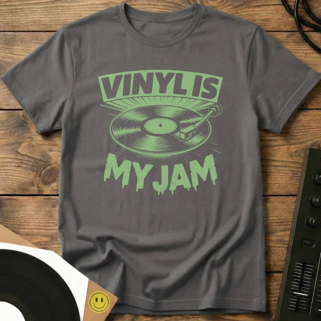 Vinyl Is My Jam T-Shirt Charcoal / S Vinyl Is My Jam T-Shirt