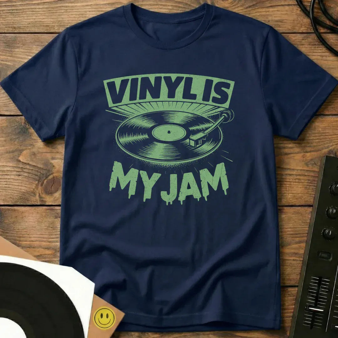 Vinyl Is My Jam T-Shirt Navy / S Vinyl Is My Jam T-Shirt