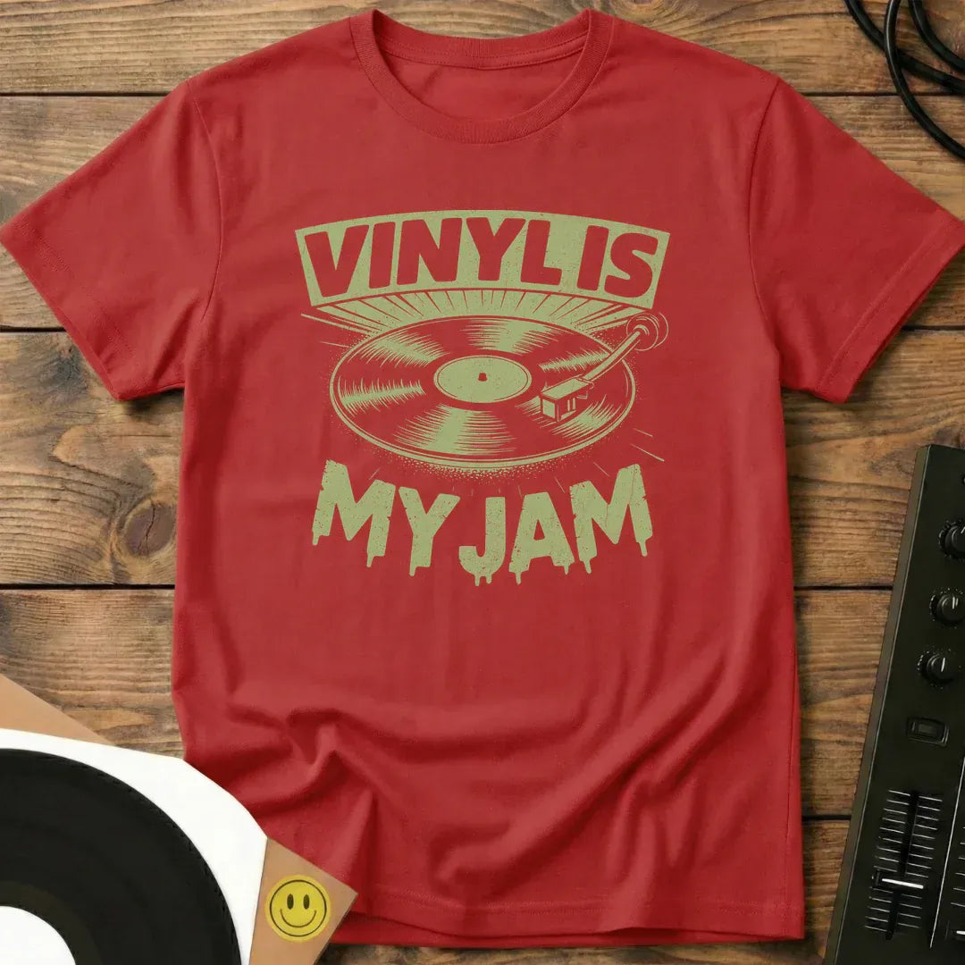 Vinyl Is My Jam T-Shirt Red / S Vinyl Is My Jam T-Shirt