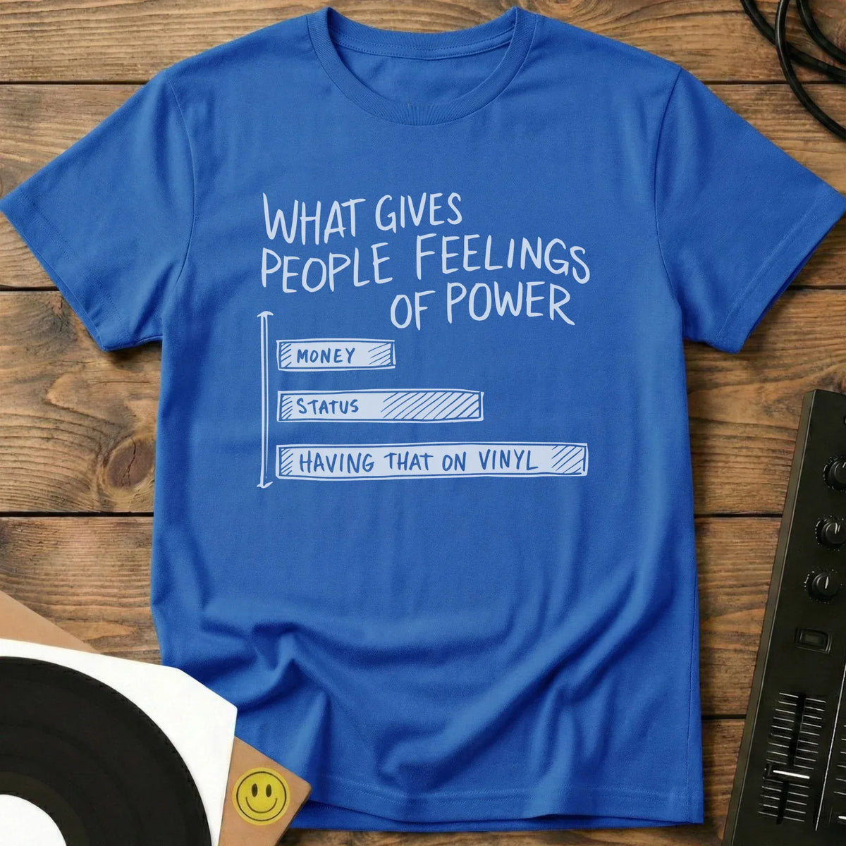 Vinyl Is Power T-Shirt Royal / S Vinyl Is Power T-Shirt