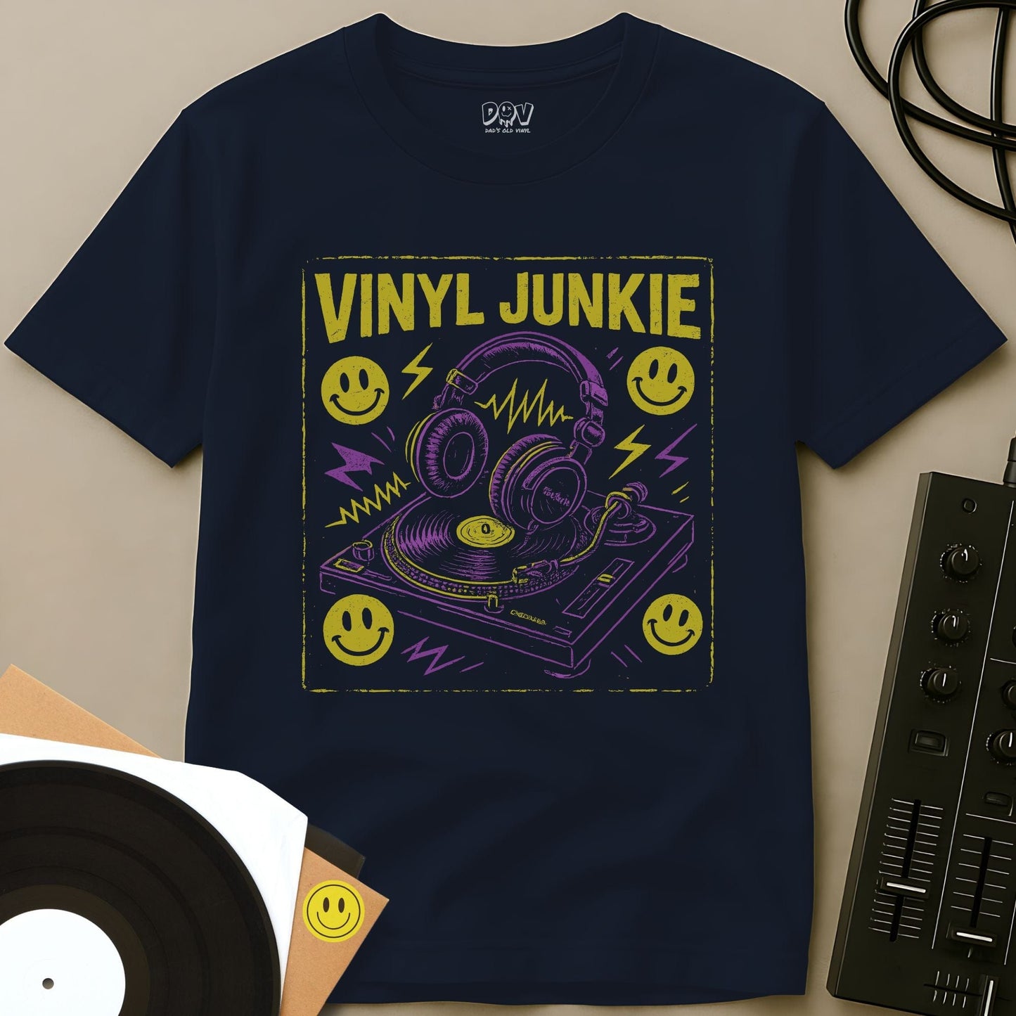Vinyl Junkie Chalk T-Shirt Vinyl Junkie Chalk T-Shirt