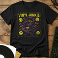 Vinyl Junkie Chalk T-Shirt Black / S Vinyl Junkie Chalk T-Shirt
