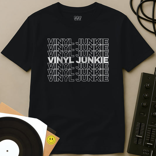 Vinyl Junkie T-Shirt Black / S Vinyl Junkie T-Shirt