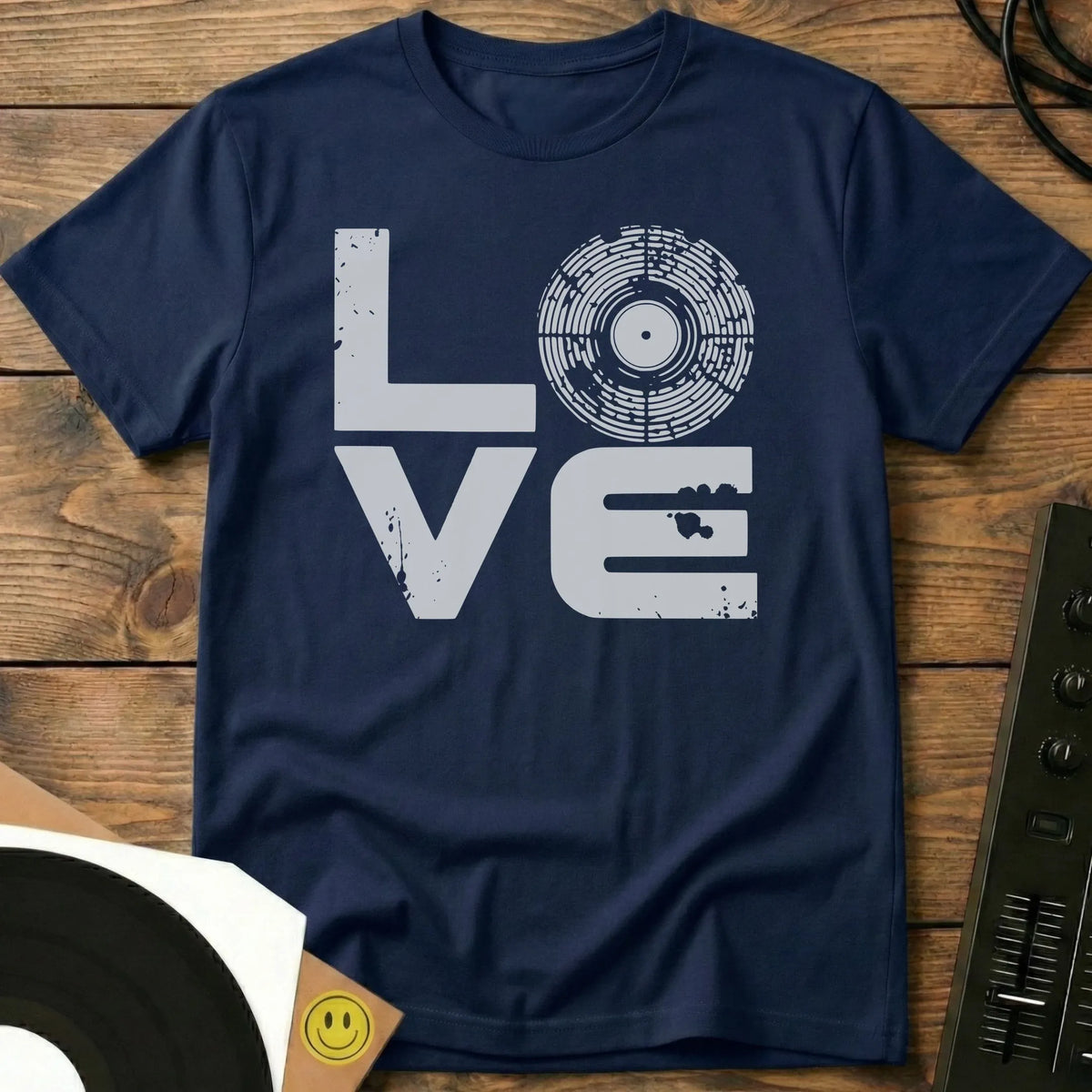 Vinyl Love T-Shirt Navy / S Vinyl Love T-Shirt