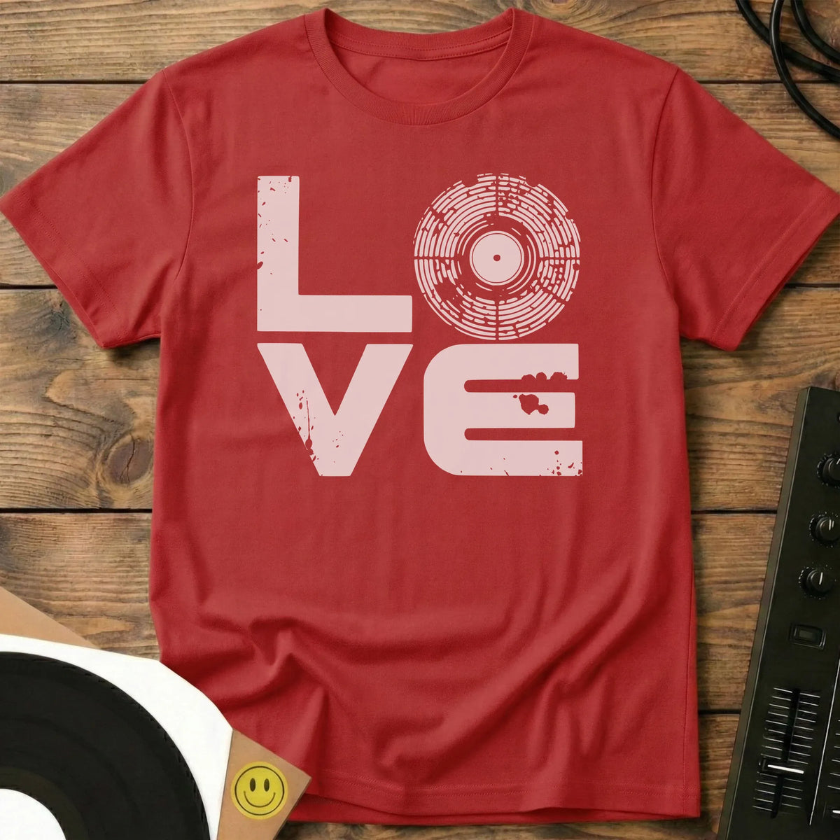 Vinyl Love T-Shirt Red / S Vinyl Love T-Shirt