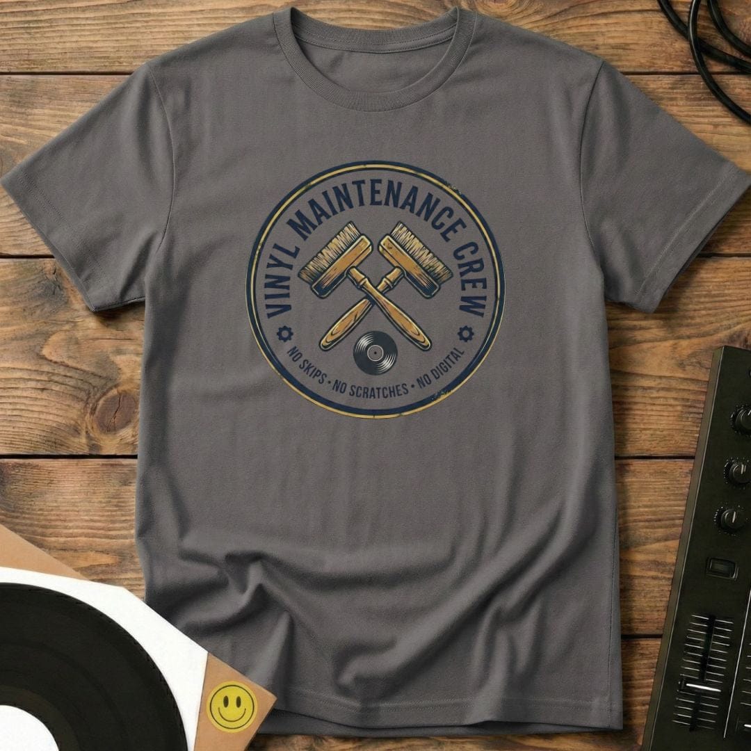 Vinyl Maintenance Crew T-Shirt Charcoal / S Vinyl Maintenance Crew T-Shirt