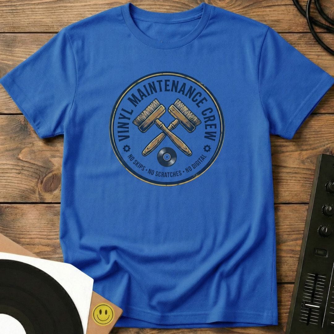 Vinyl Maintenance Crew T-Shirt Royal / S Vinyl Maintenance Crew T-Shirt
