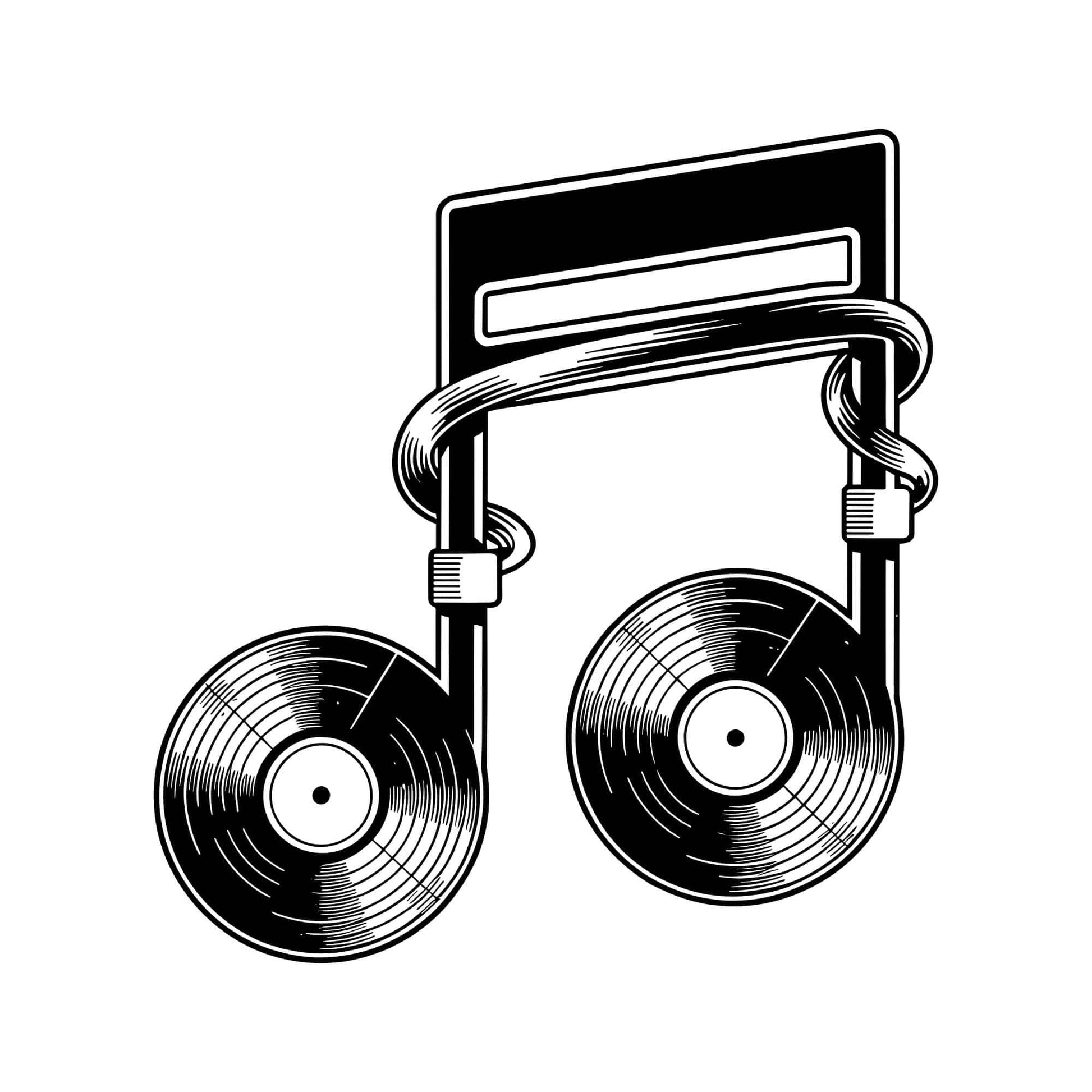 Vinyl Note T-Shirt Vinyl Note T-Shirt