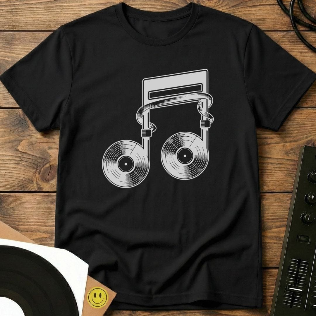 Vinyl Note T-Shirt Black / S Vinyl Note T-Shirt