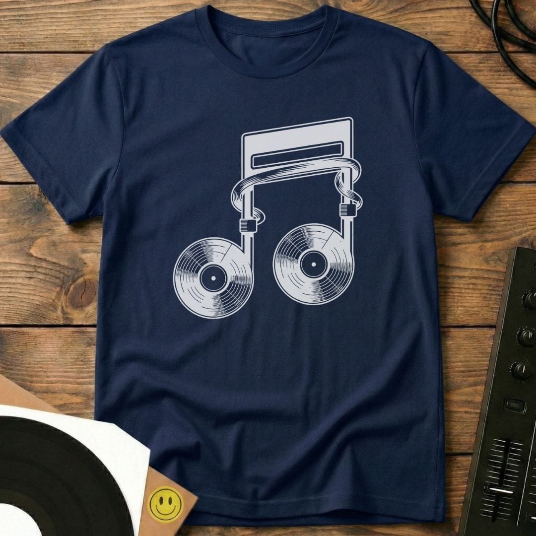 Vinyl Note T-Shirt Navy / S Vinyl Note T-Shirt