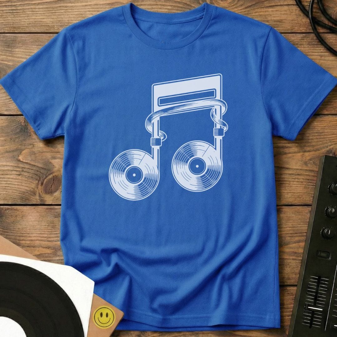 Vinyl Note T-Shirt Royal / S Vinyl Note T-Shirt