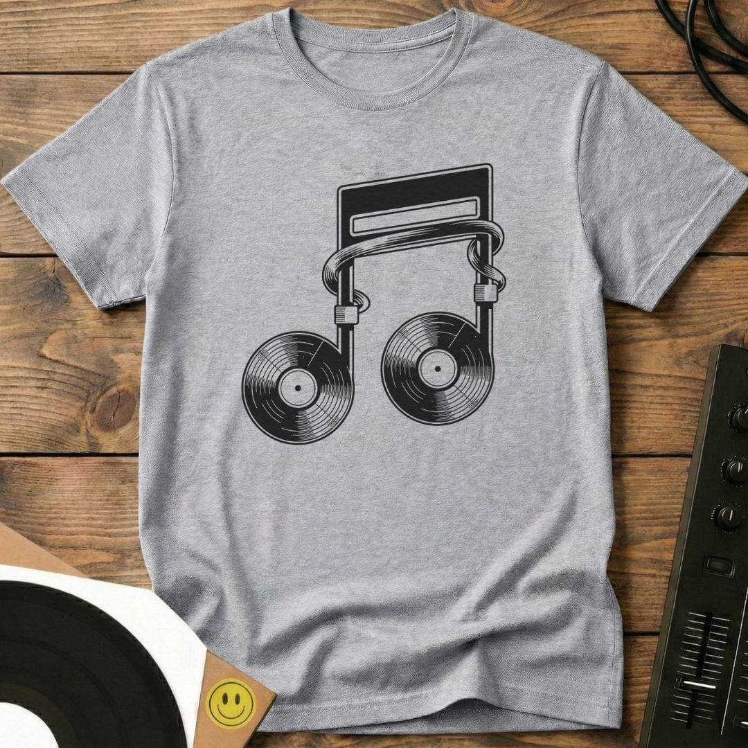 Vinyl Note T-Shirt Sport Grey / S Vinyl Note T-Shirt
