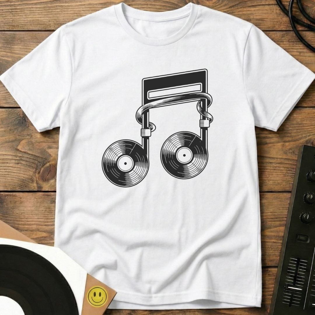 Vinyl Note T-Shirt White / S Vinyl Note T-Shirt