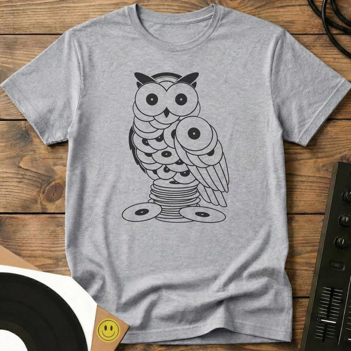 Vinyl Owl T-Shirt Sport Grey / S Vinyl Owl T-Shirt