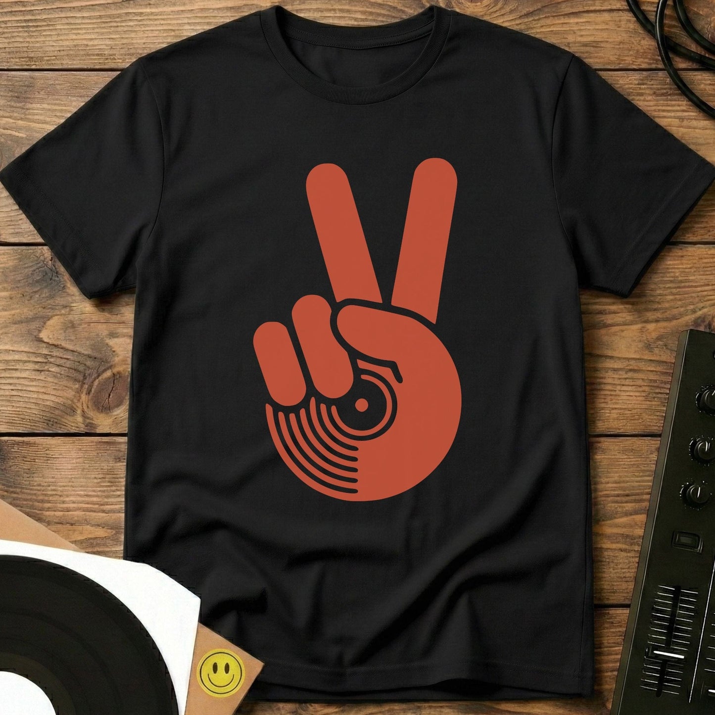 Vinyl Peace T-Shirt Black / S Vinyl Peace T-Shirt