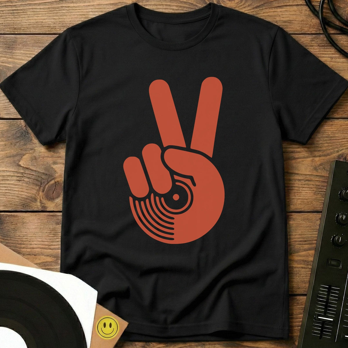 Vinyl Peace T-Shirt Black / S Vinyl Peace T-Shirt