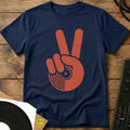 Vinyl Peace T-Shirt Navy / S Vinyl Peace T-Shirt