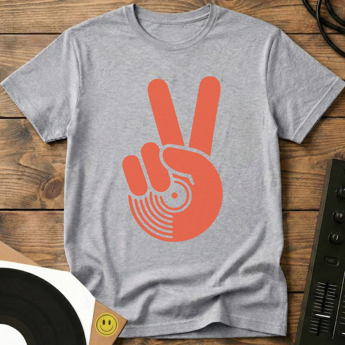 Vinyl Peace T-Shirt Sport Grey / S Vinyl Peace T-Shirt