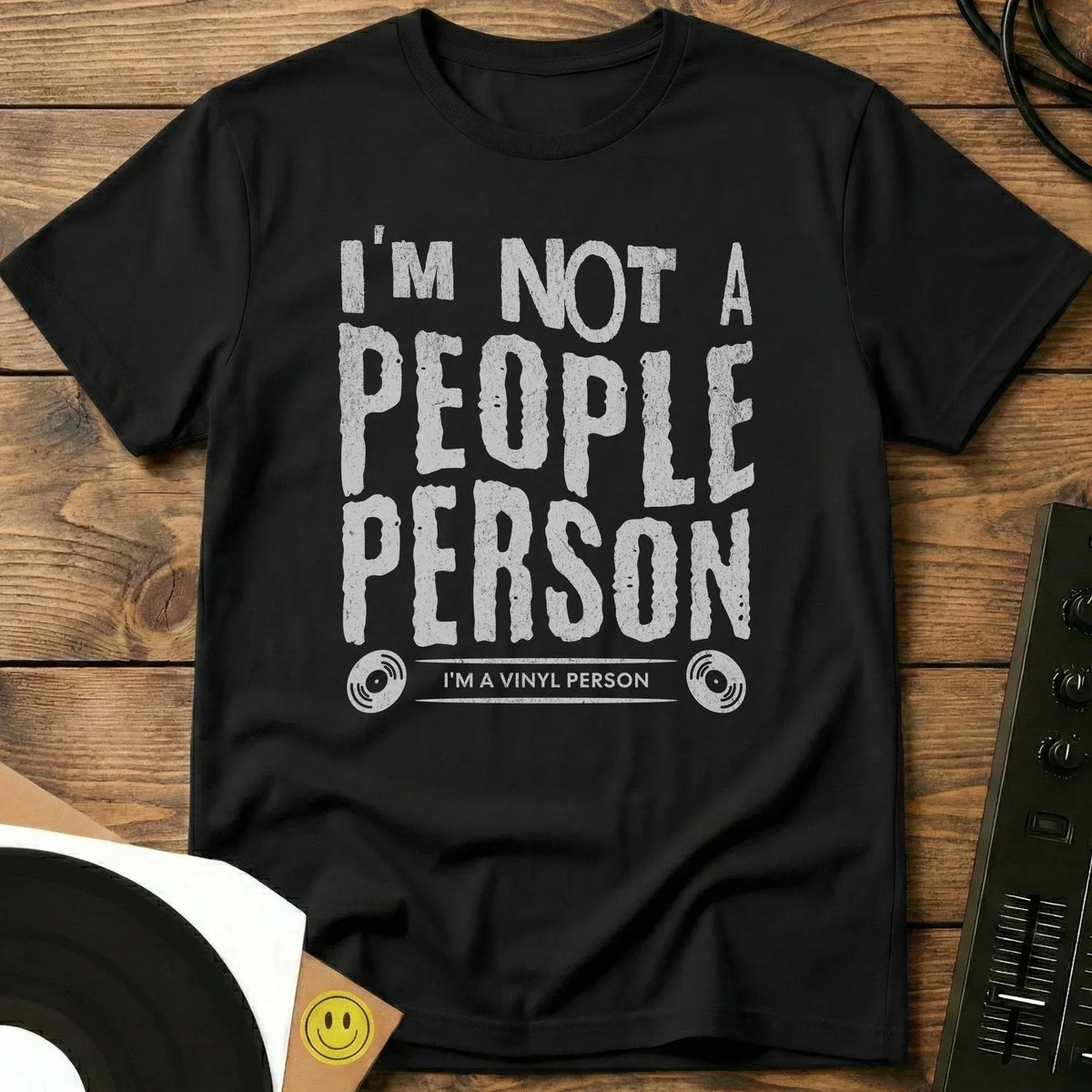 Vinyl Person T-Shirt Black / S Vinyl Person T-Shirt
