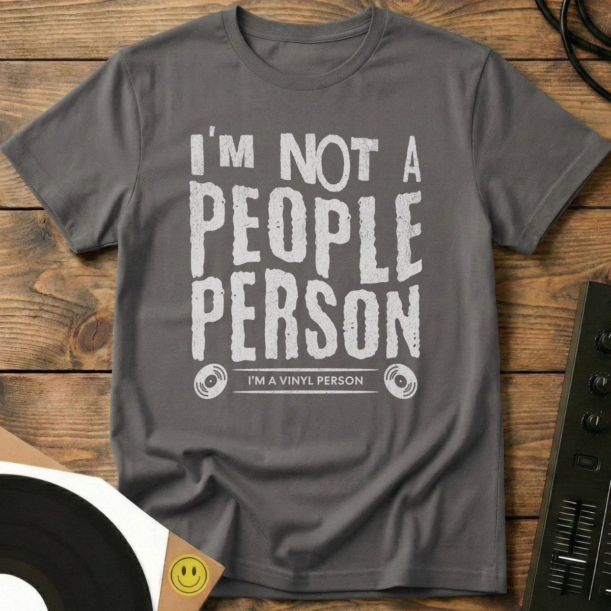Vinyl Person T-Shirt Charcoal / S Vinyl Person T-Shirt