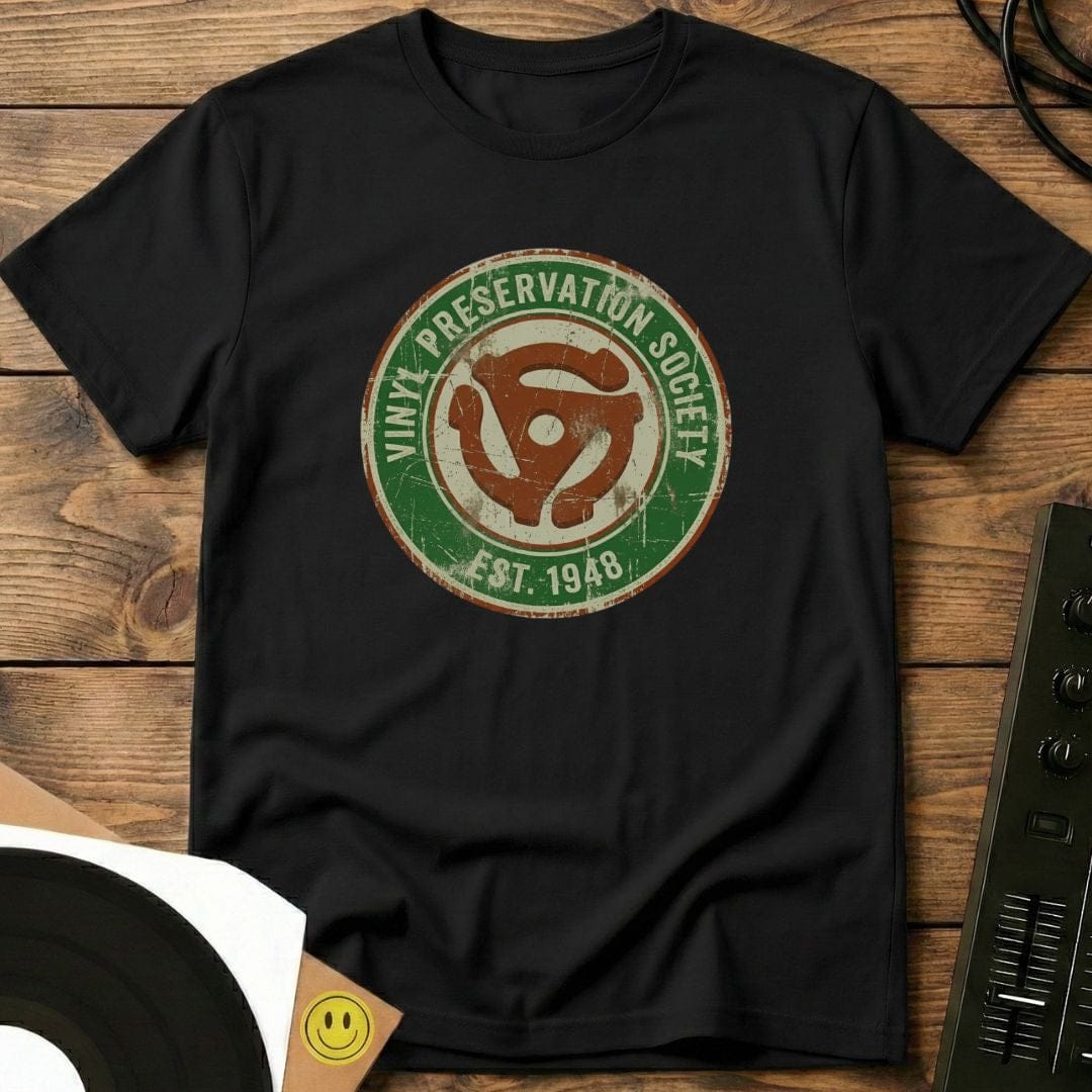 Vinyl Preservation Society T-Shirt Black / S Vinyl Preservation Society T-Shirt