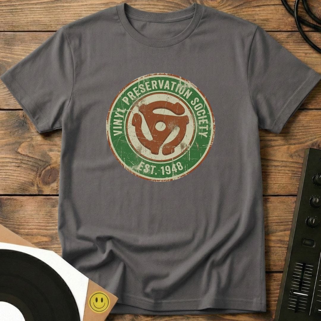 Vinyl Preservation Society T-Shirt Charcoal / S Vinyl Preservation Society T-Shirt