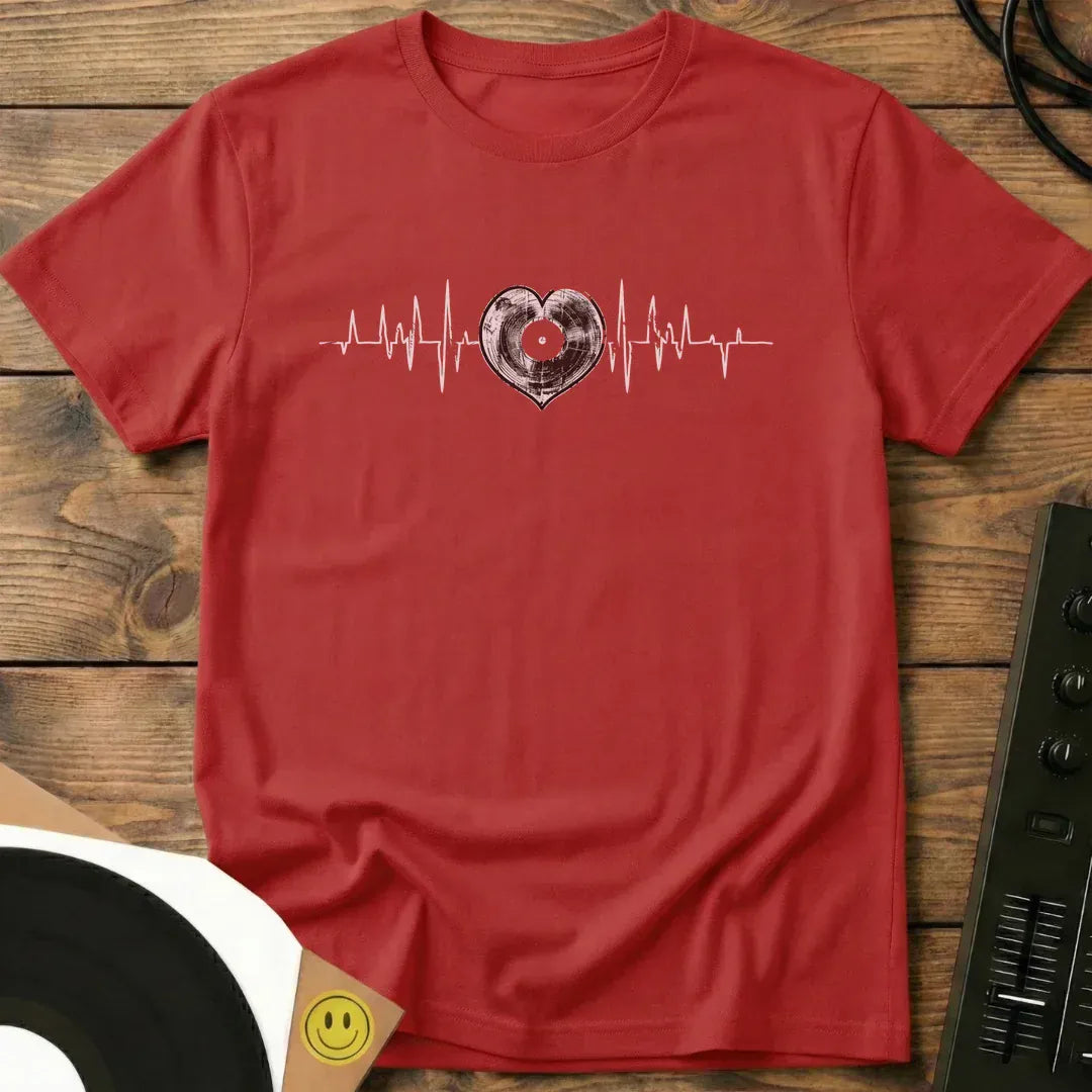 Vinyl Pulse T-Shirt Red / S Vinyl Pulse T-Shirt
