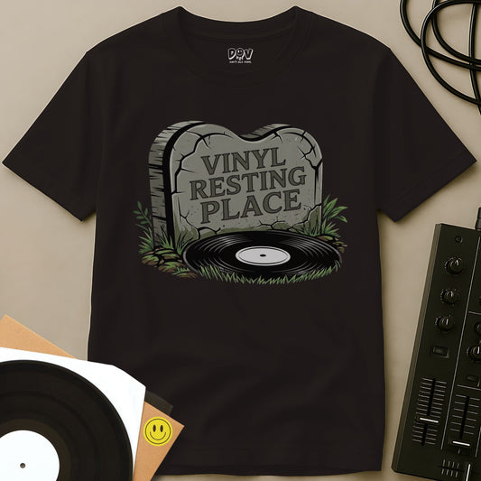 Vinyl Resting Place T-Shirt Dark Chocolate / S Vinyl Resting Place T-Shirt