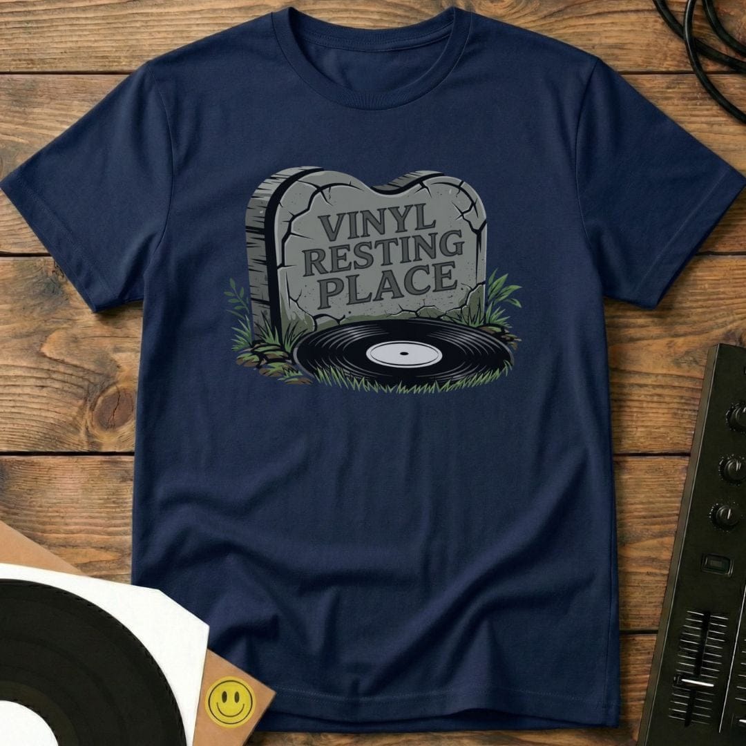 Vinyl Resting Place T-Shirt Navy / S Vinyl Resting Place T-Shirt