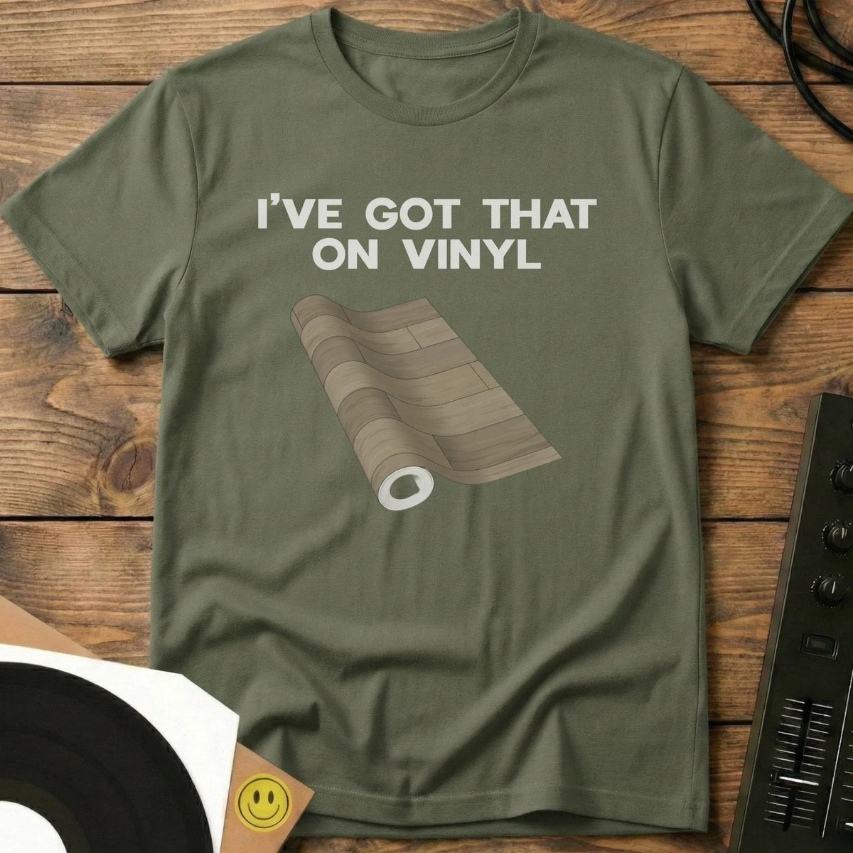 Vinyl Roll T-Shirt Military Green / S Vinyl Roll T-Shirt