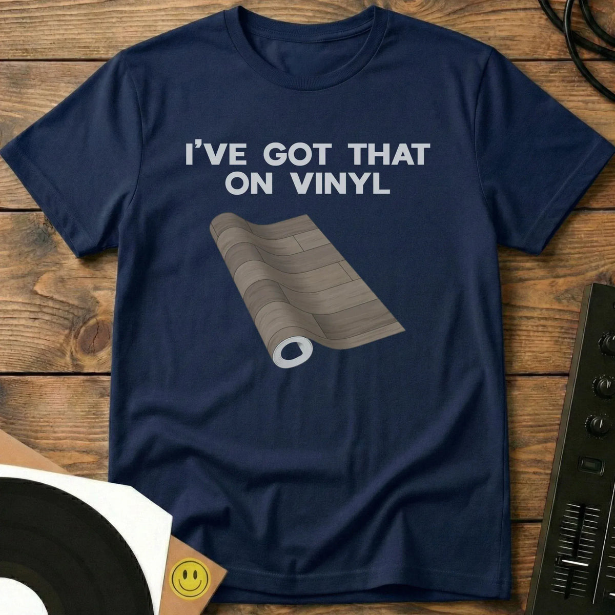 Vinyl Roll T-Shirt Navy / S Vinyl Roll T-Shirt