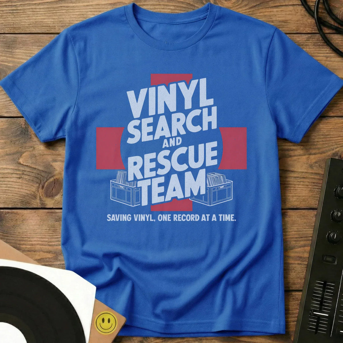 Vinyl Search And Rescue Team T-Shirt Royal / S Vinyl Search And Rescue Team T-Shirt